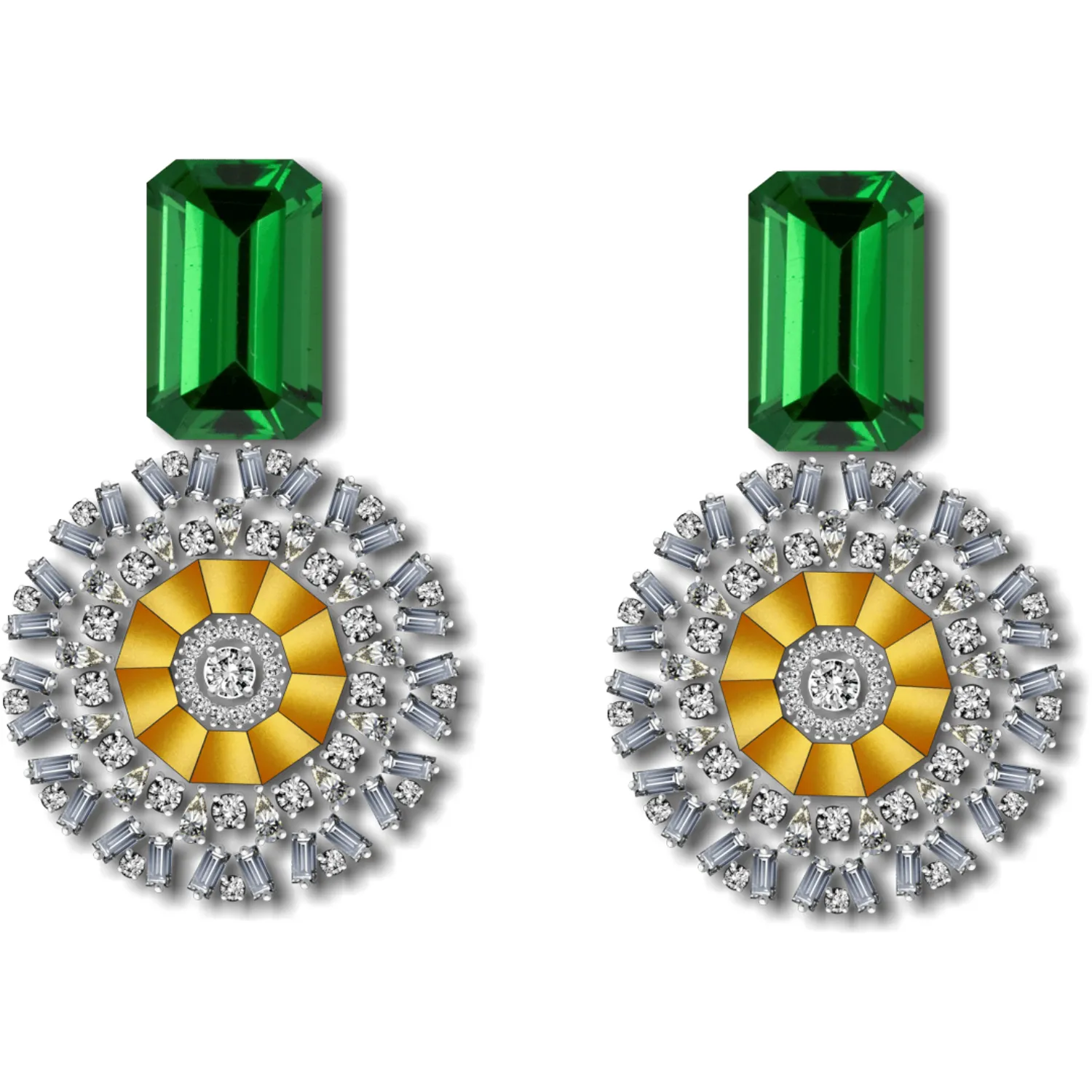 Threader Box Chain Earrings